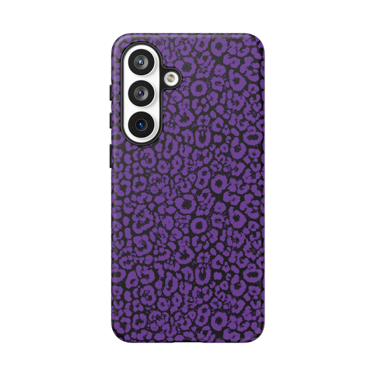 Purple Leopard Tough Case for iPhone, Galaxy or Google Pixel