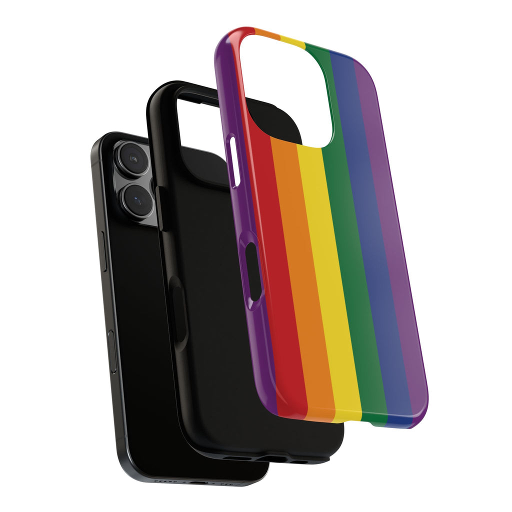 LGBTQ Rainbow Flag Tough Phone Case for iPhone, Galaxy, or Google Pixel