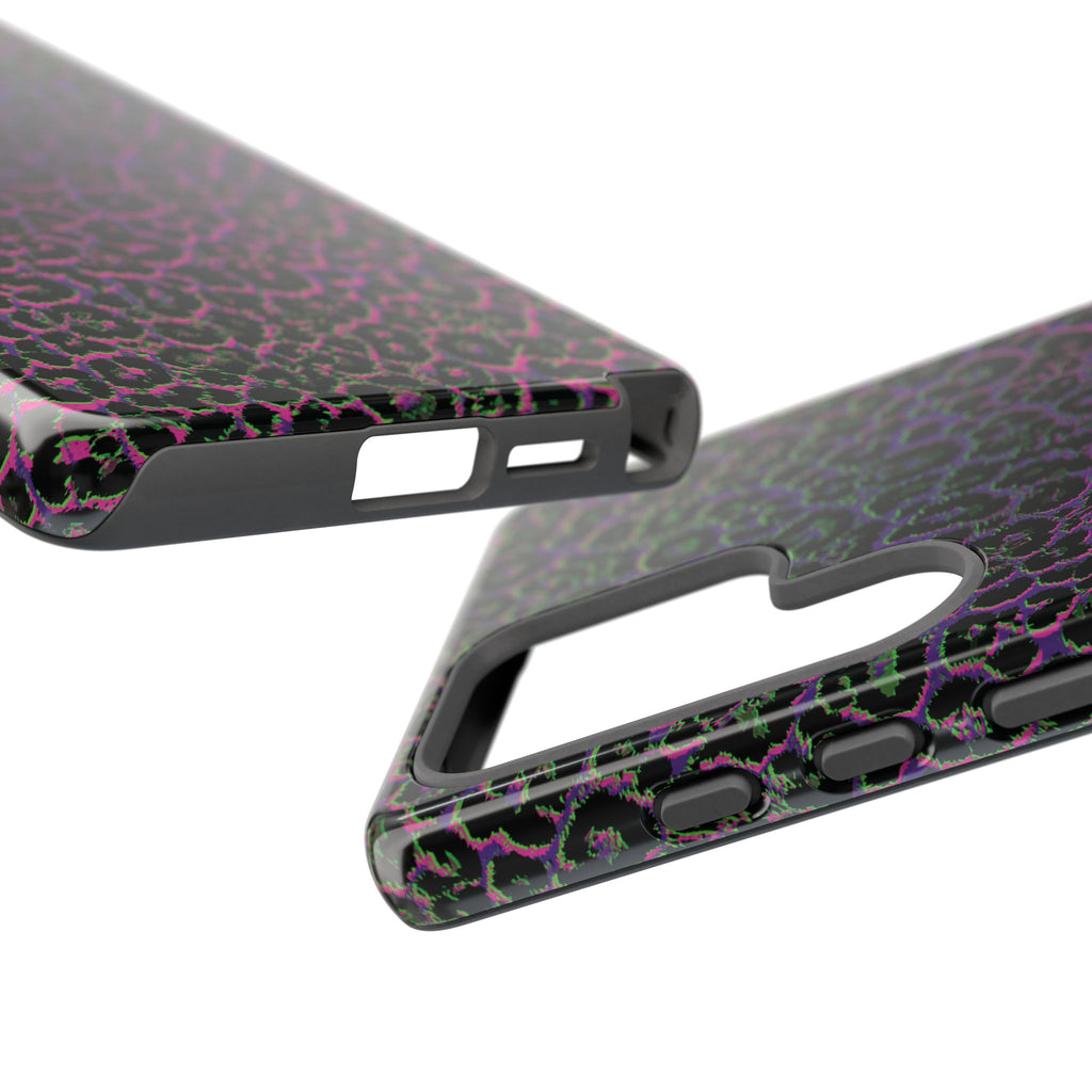Colorful Leopard Tough Phone Case for iPhone, Galaxy, or Google Pixel
