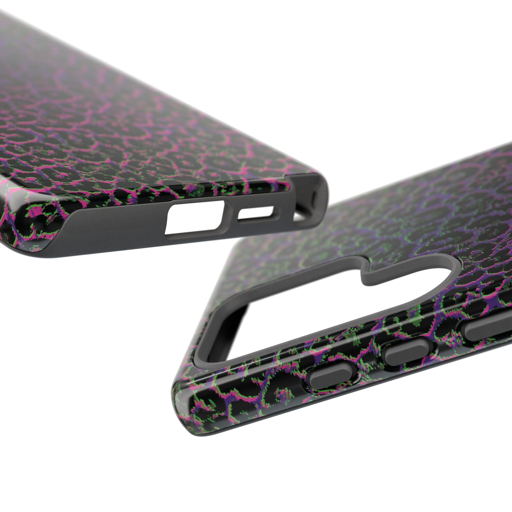 Colorful Leopard Tough Phone Case for iPhone, Galaxy, or Google Pixel