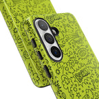 Neon Lime Wow Tough Case for iPhone, Galaxy, or Google Pixel