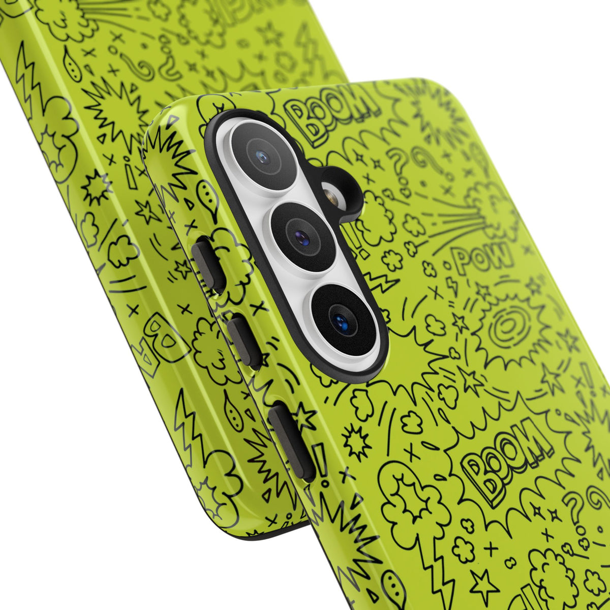 Neon Lime Wow Tough Case for iPhone, Galaxy, or Google Pixel