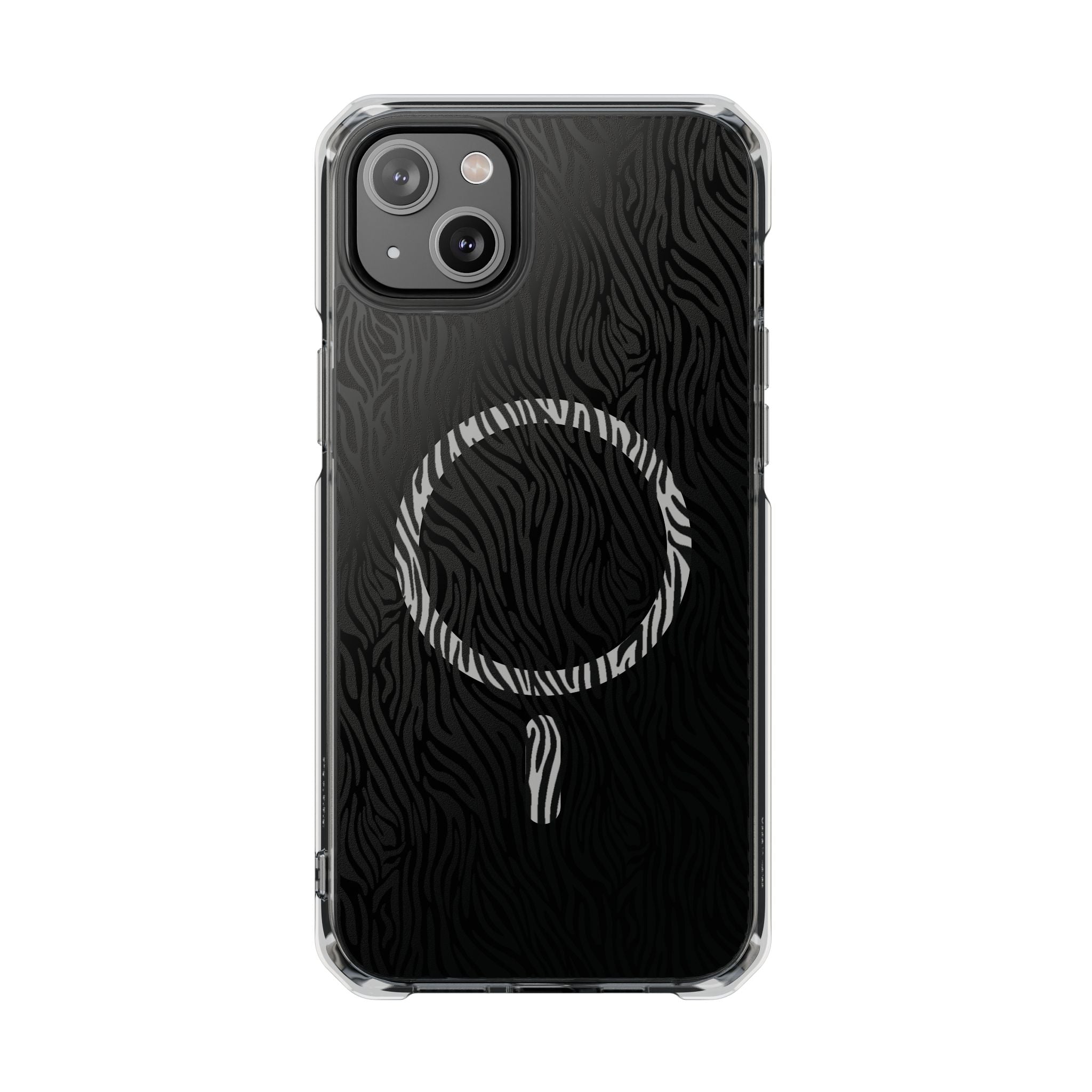 Zebra Magnetic iPhone 14, 15, 16 Series Clear Impact Cases