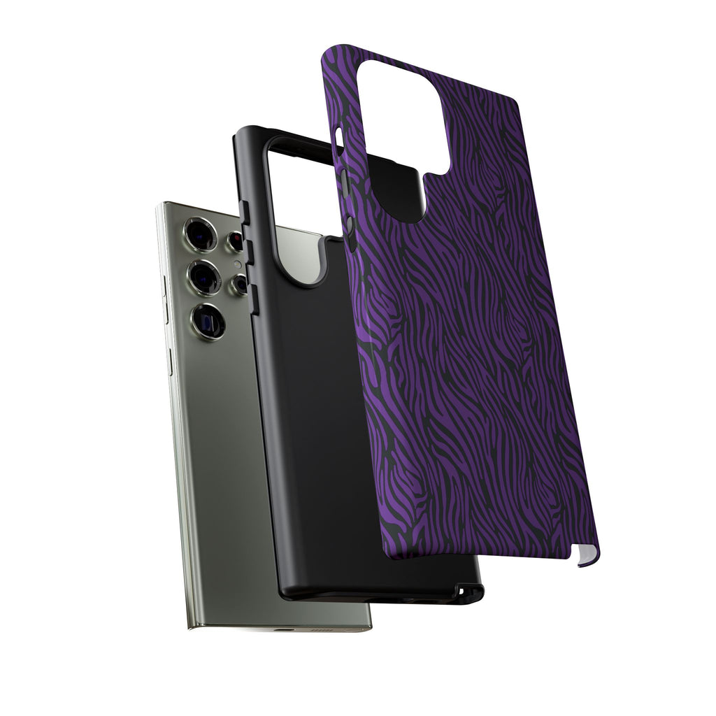 Purple Zebra Tough Phone Case for iPhone, Galaxy, or Google Pixel