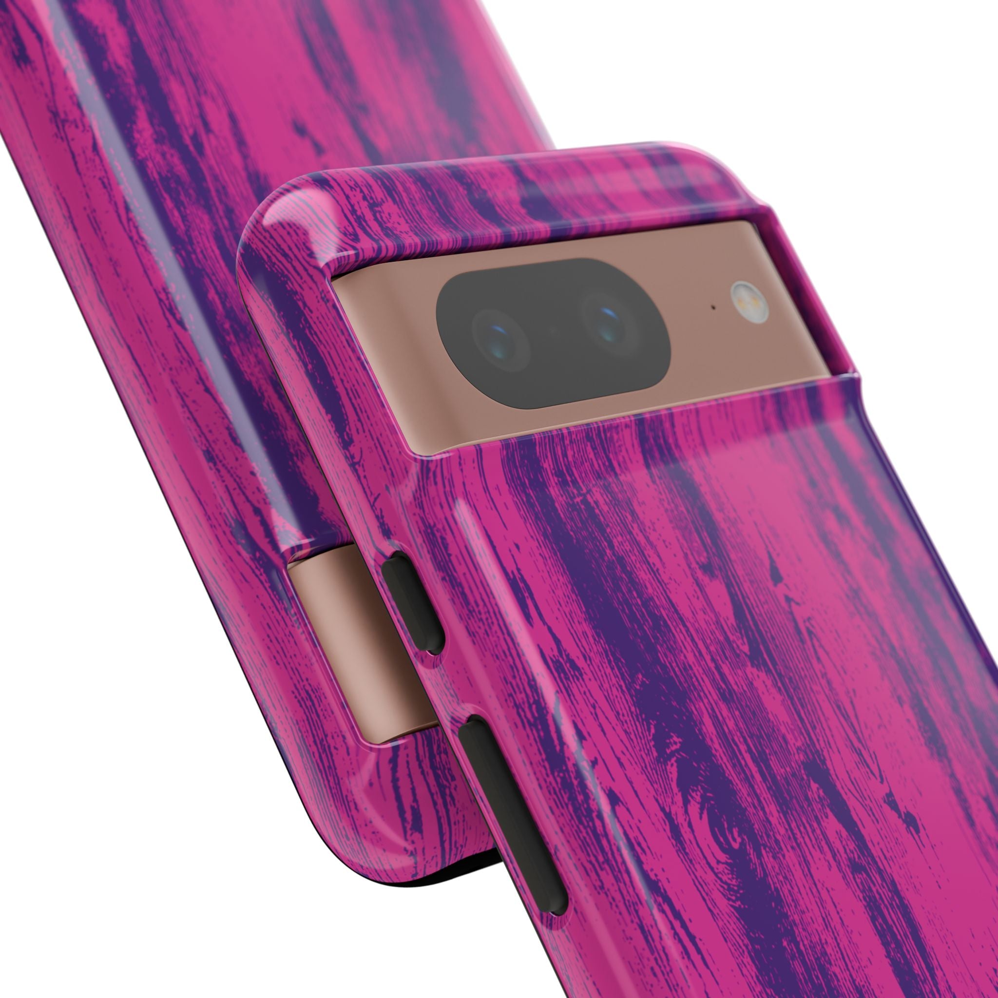 Pink Purple Wood Tough Phone Case iPhone, Galaxy, or Google Pixel