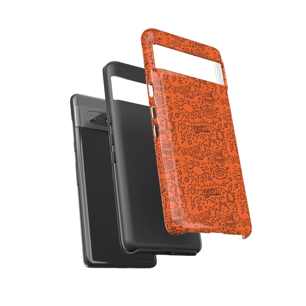 Wow Orange Tough Case for iPhone, Galaxy, or Google Pixel