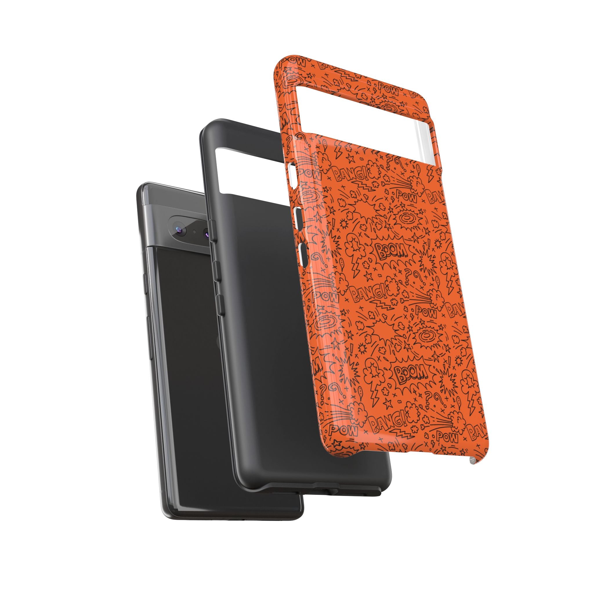 Wow Orange Tough Case for iPhone, Galaxy, or Google Pixel