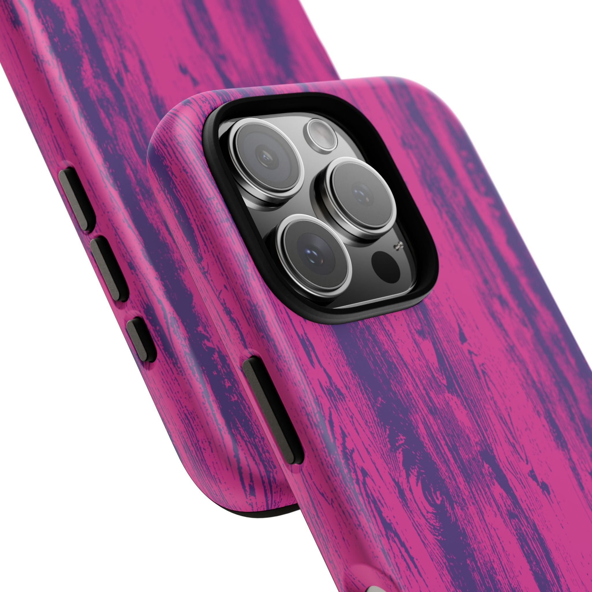 Pink Purple Wood Tough Phone Case iPhone, Galaxy, or Google Pixel