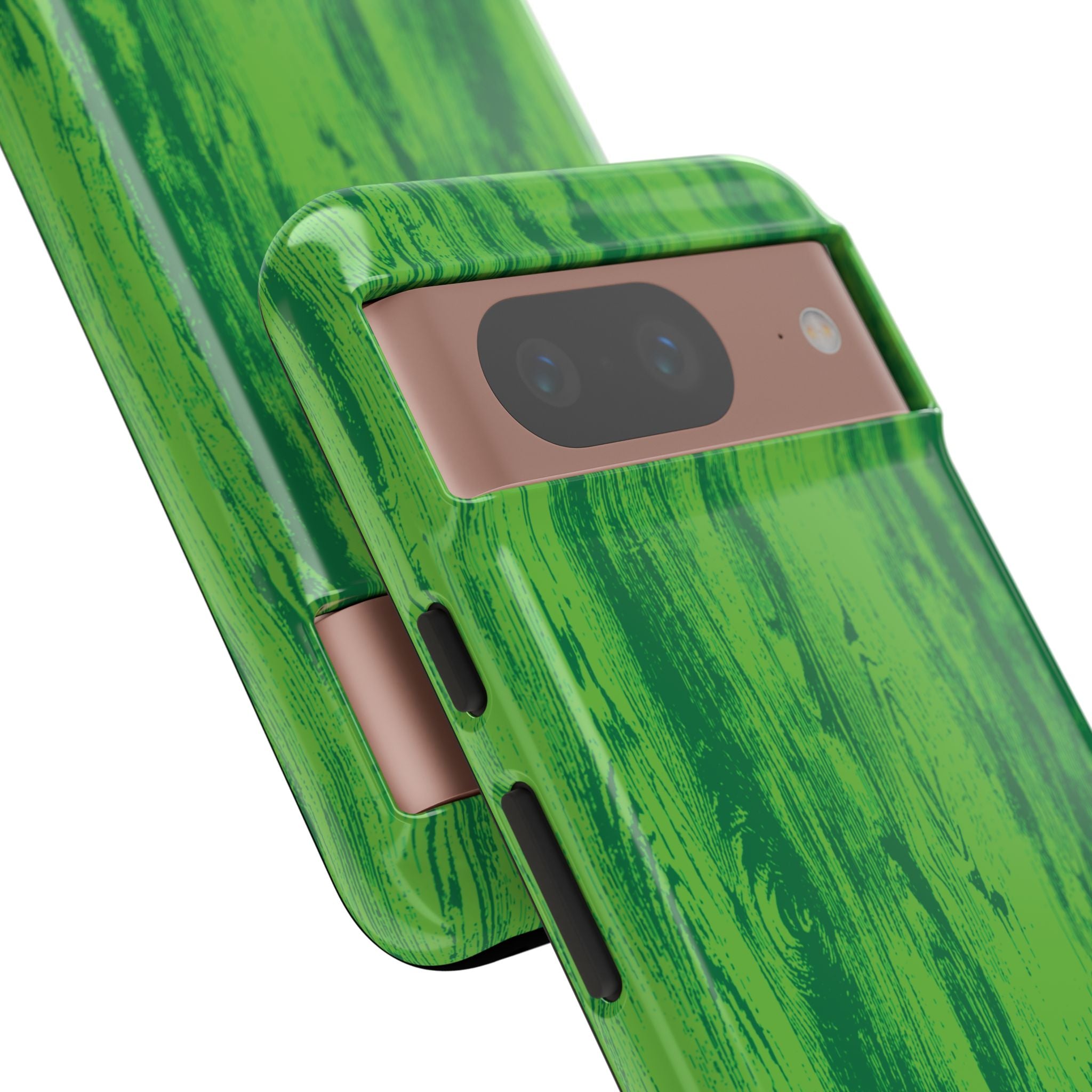 Neon Green Wood Tough Phone Case iPhone, Galaxy, or Google Pixel