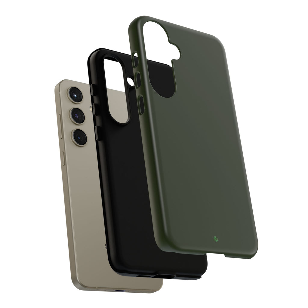 Olive Green Tough Phone Case for iPhone, Galaxy and Google Pixel