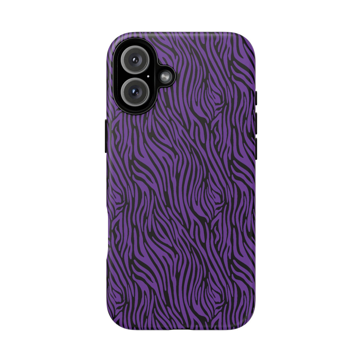 Purple Zebra Tough Phone Case for iPhone, Galaxy, or Google Pixel