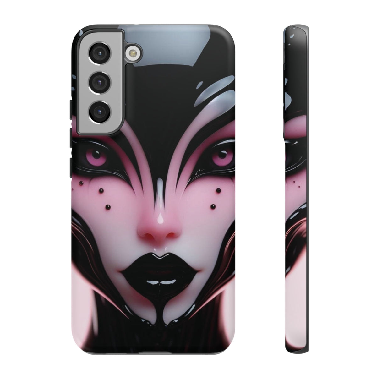 Pink Alien Tough Phone Case for iPhone, Galaxy, or Google Pixel