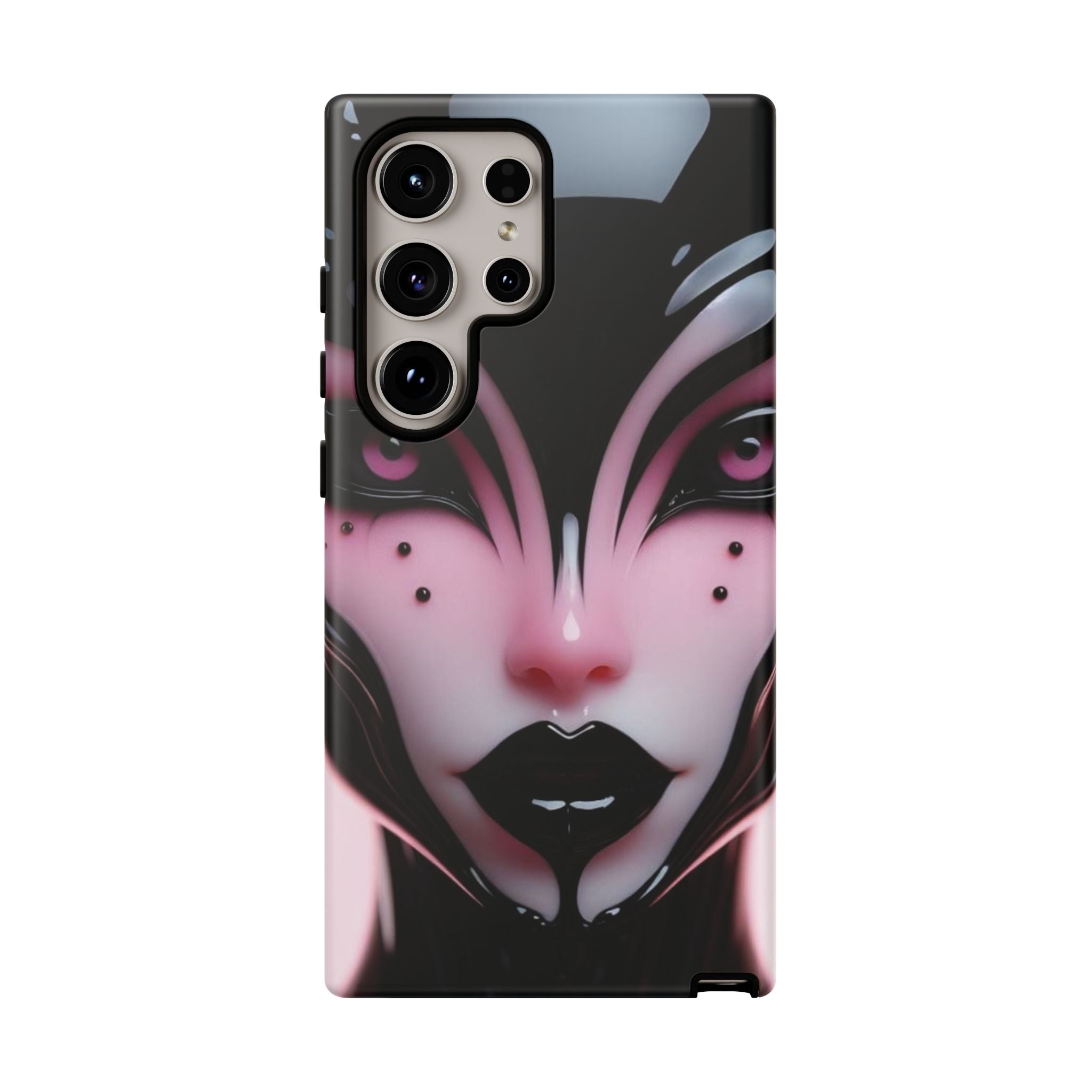 Pink Alien Tough Phone Case for iPhone, Galaxy, or Google Pixel