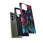 Neon Androgen Cactus Flower Tough Phone Case for iPhone, Galaxy, or Google Pixel