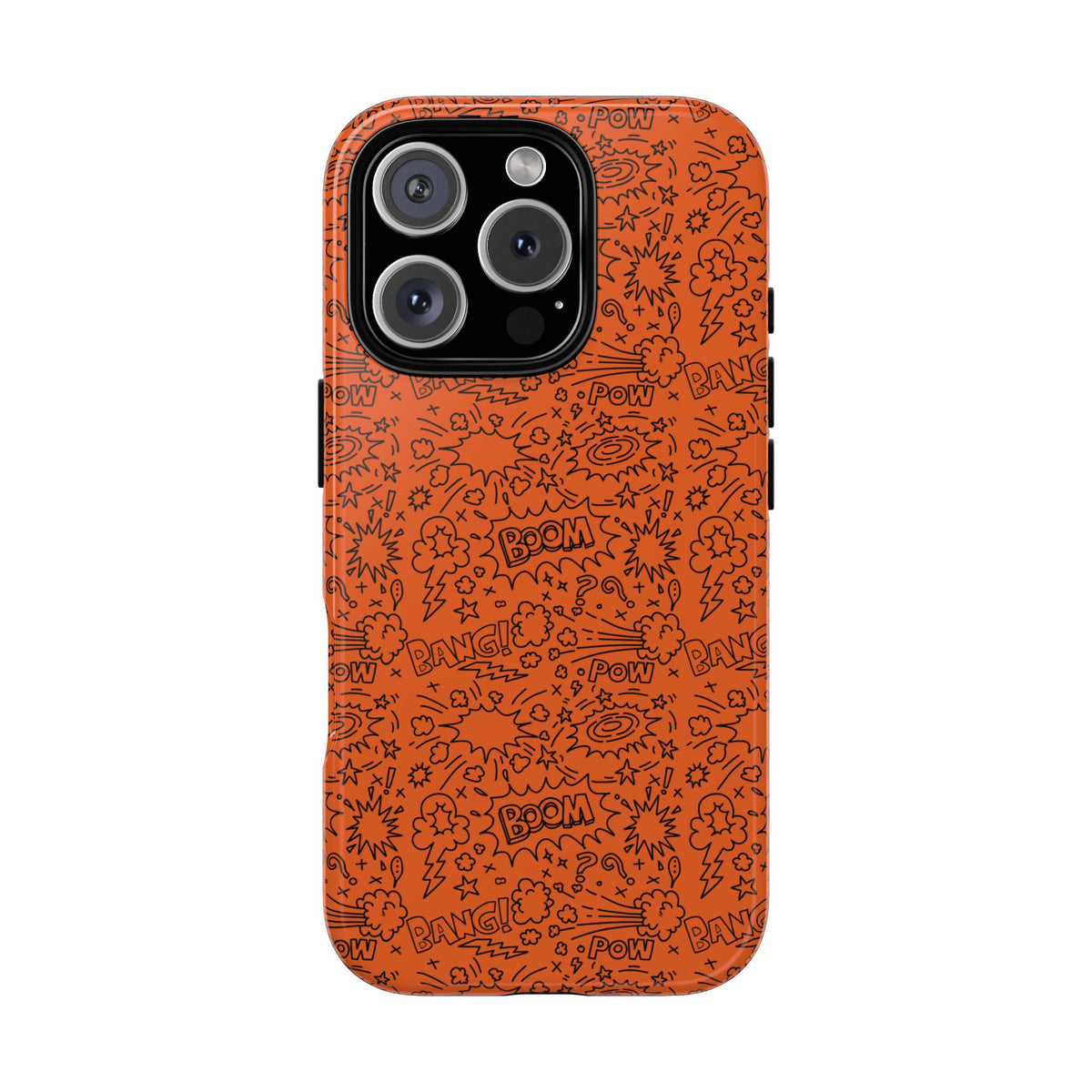 Wow Orange Tough Case for iPhone, Galaxy, or Google Pixel