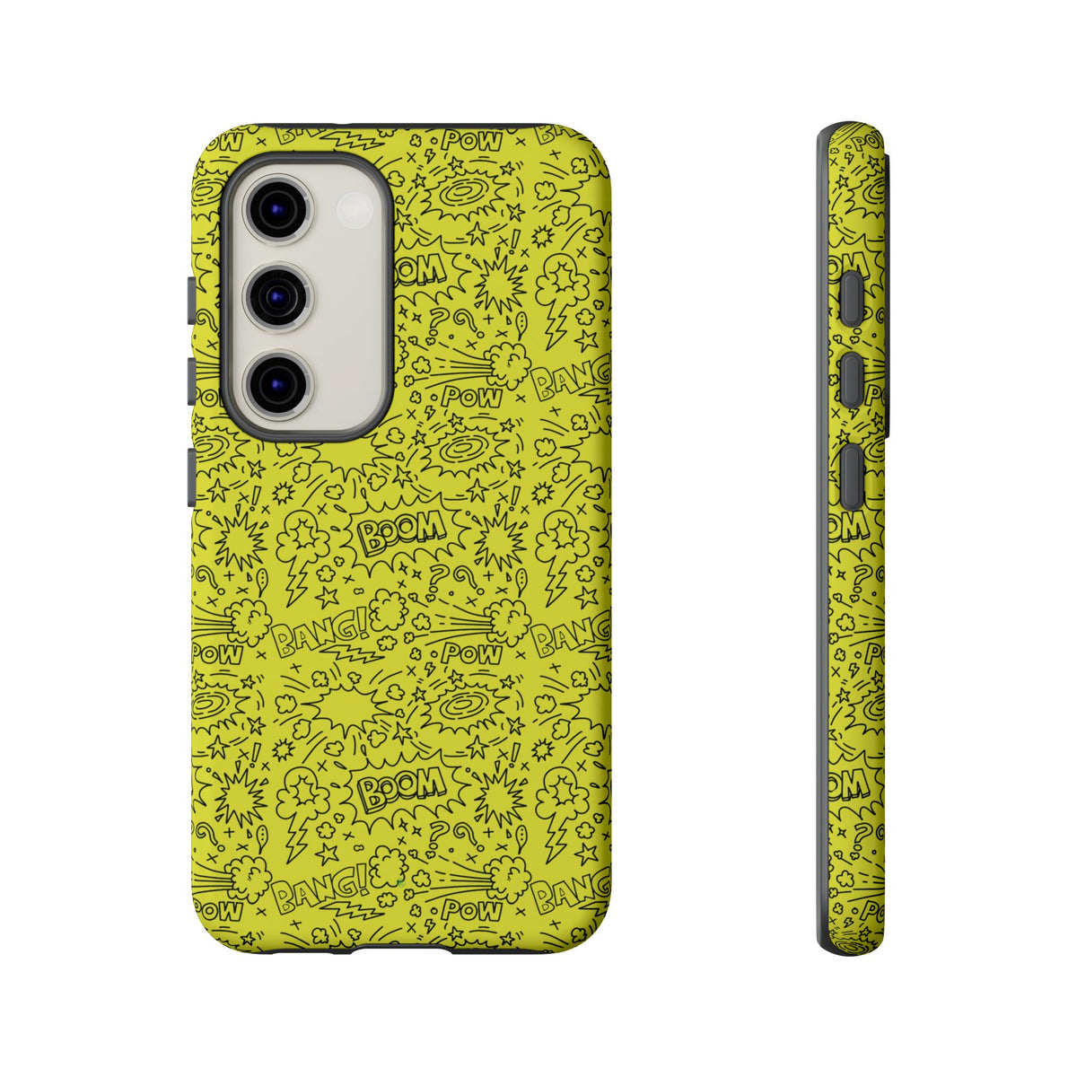 Neon Yellow Wow RG Tough Phone Case for iPhone, Galaxy, or Google Pixel