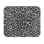 Black and White Leopard Print Mouse Pad