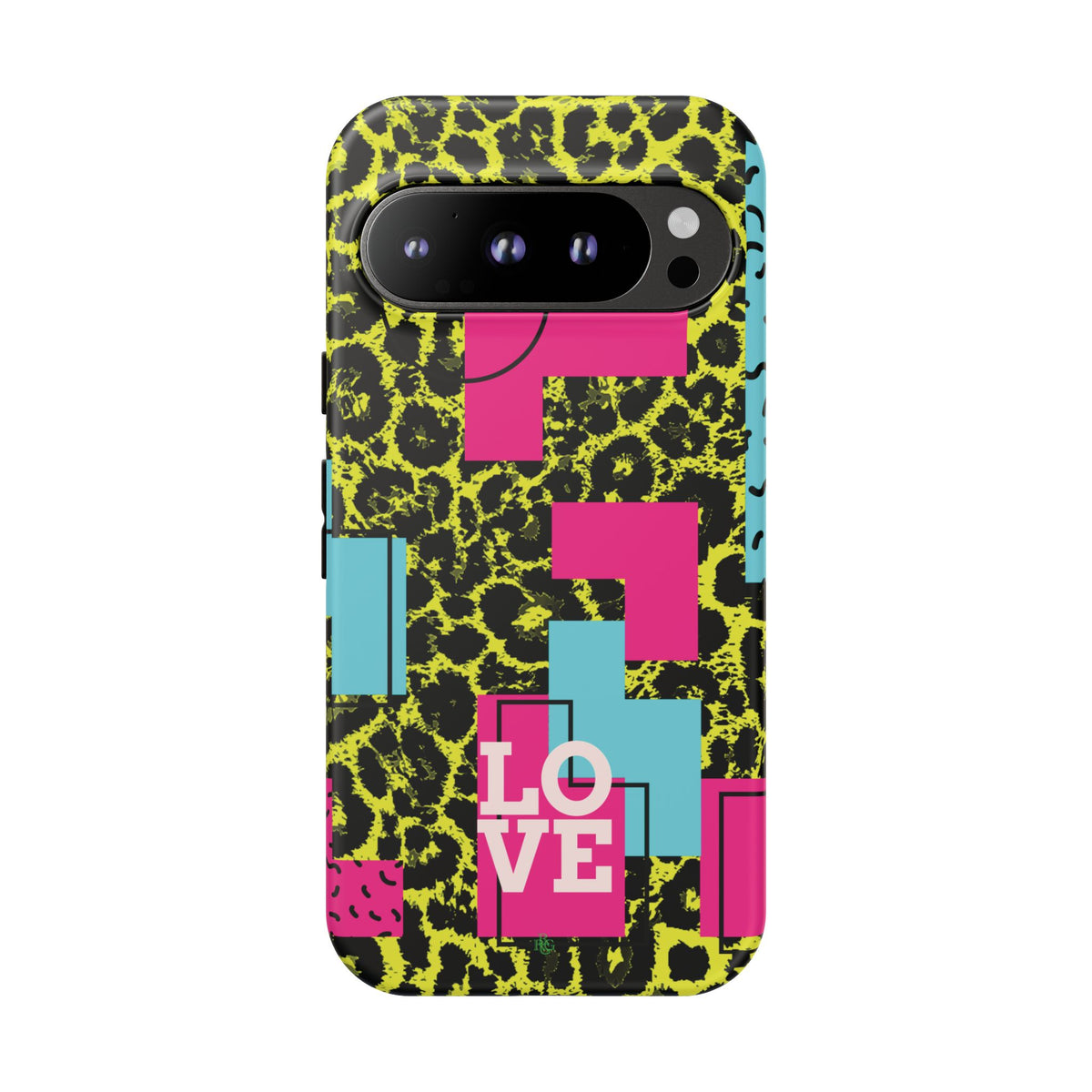 LOVE Neon Yellow RG Phone Case iPhone, Galaxy and Google Tough Cases