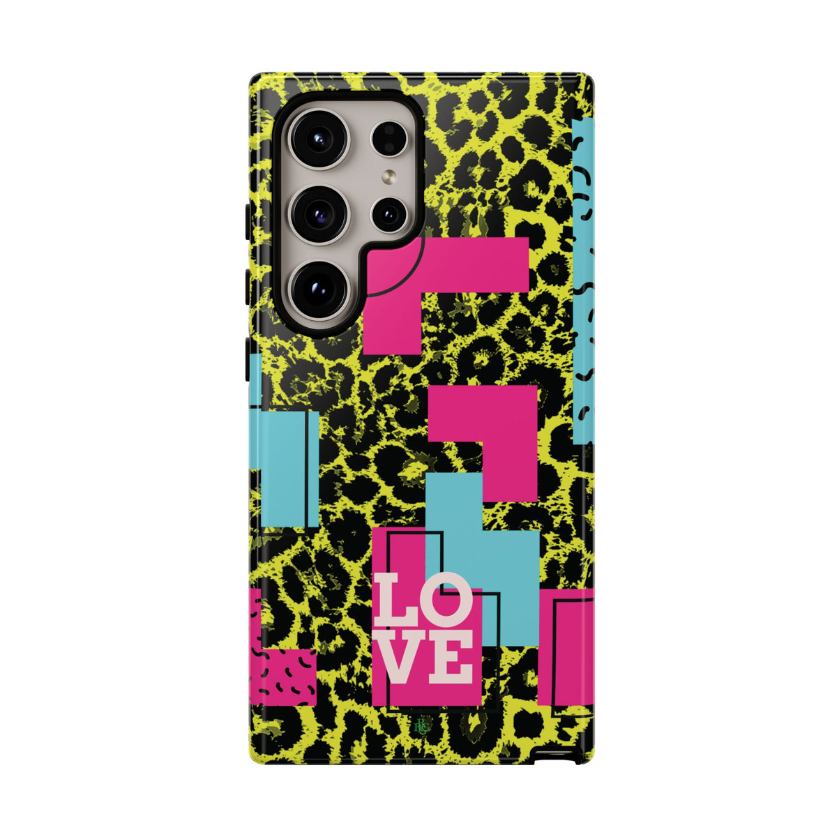 LOVE Neon Yellow RG Phone Case iPhone, Galaxy and Google Tough Cases
