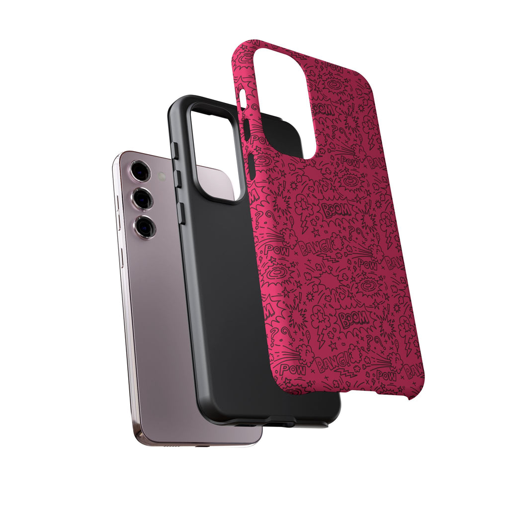 Pink Wow Tough Case for iPhone, Galaxy, or Google Pixel