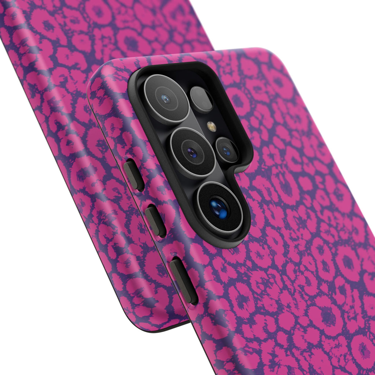 Pink Purple Leopard Tough Phone Case iPhone, Galaxy and Google Pixel