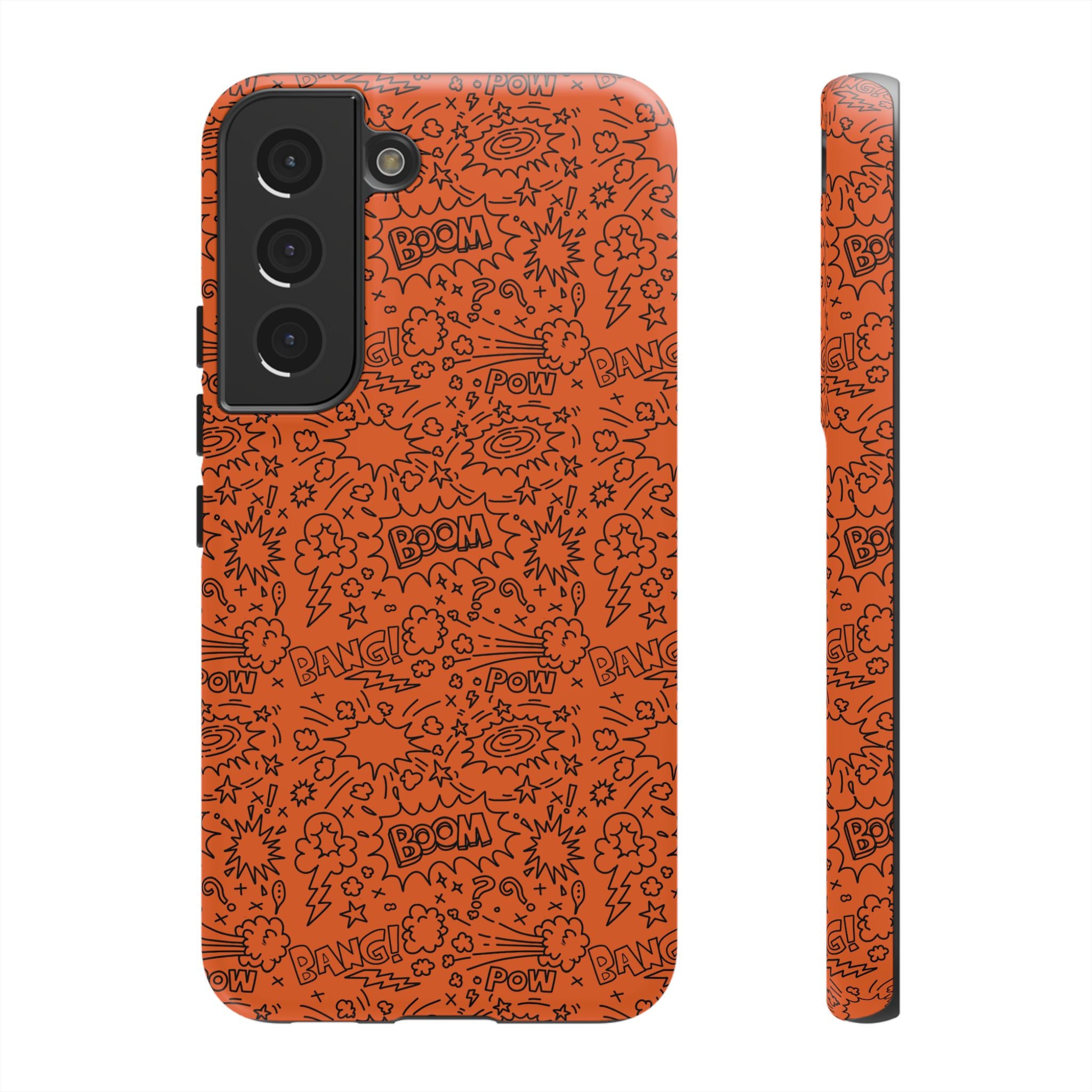 Wow Orange Tough Case for iPhone, Galaxy, or Google Pixel