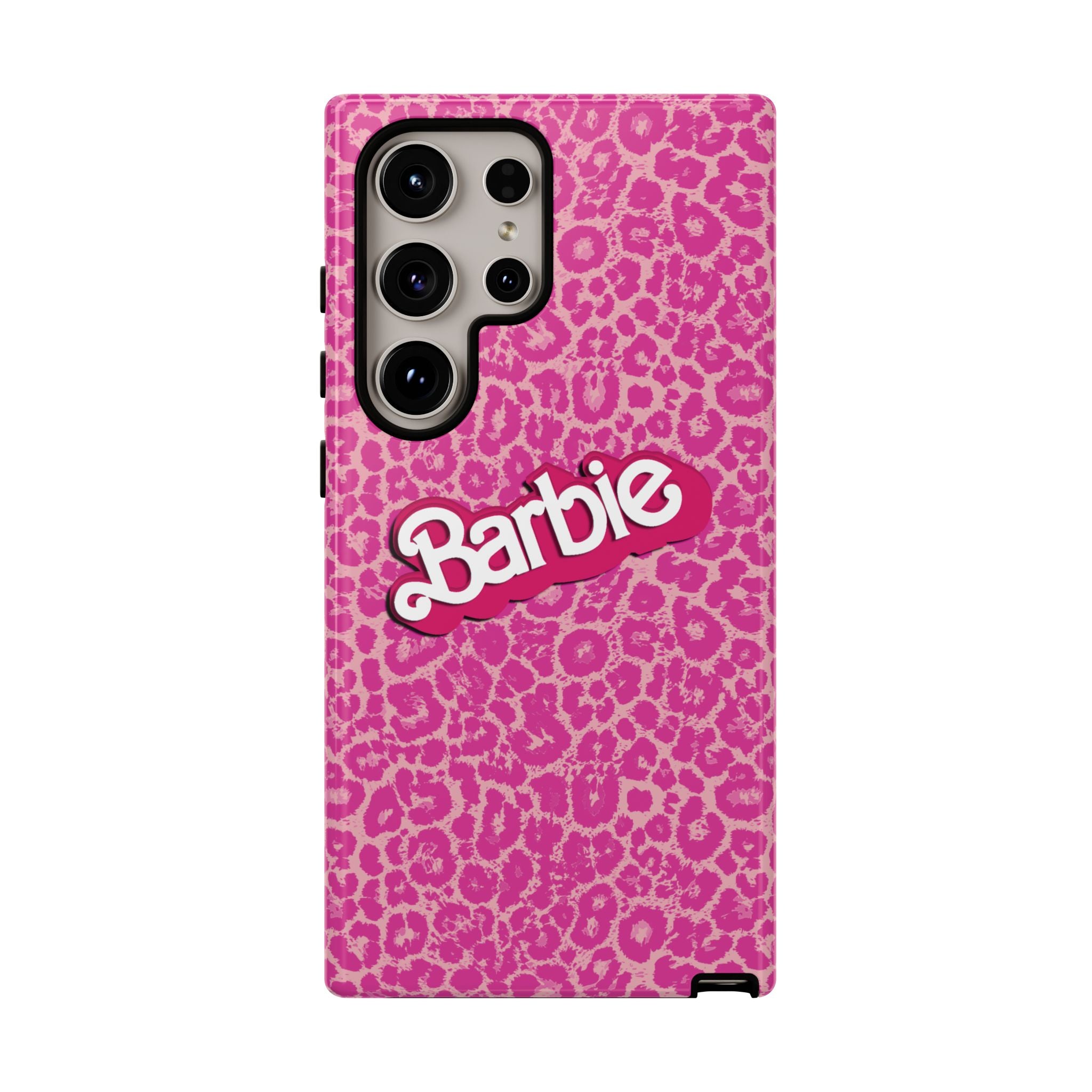 Hot Neon Pink Leopard Barb Tough Phone Case iPhone, Galaxy, or Google Pixel