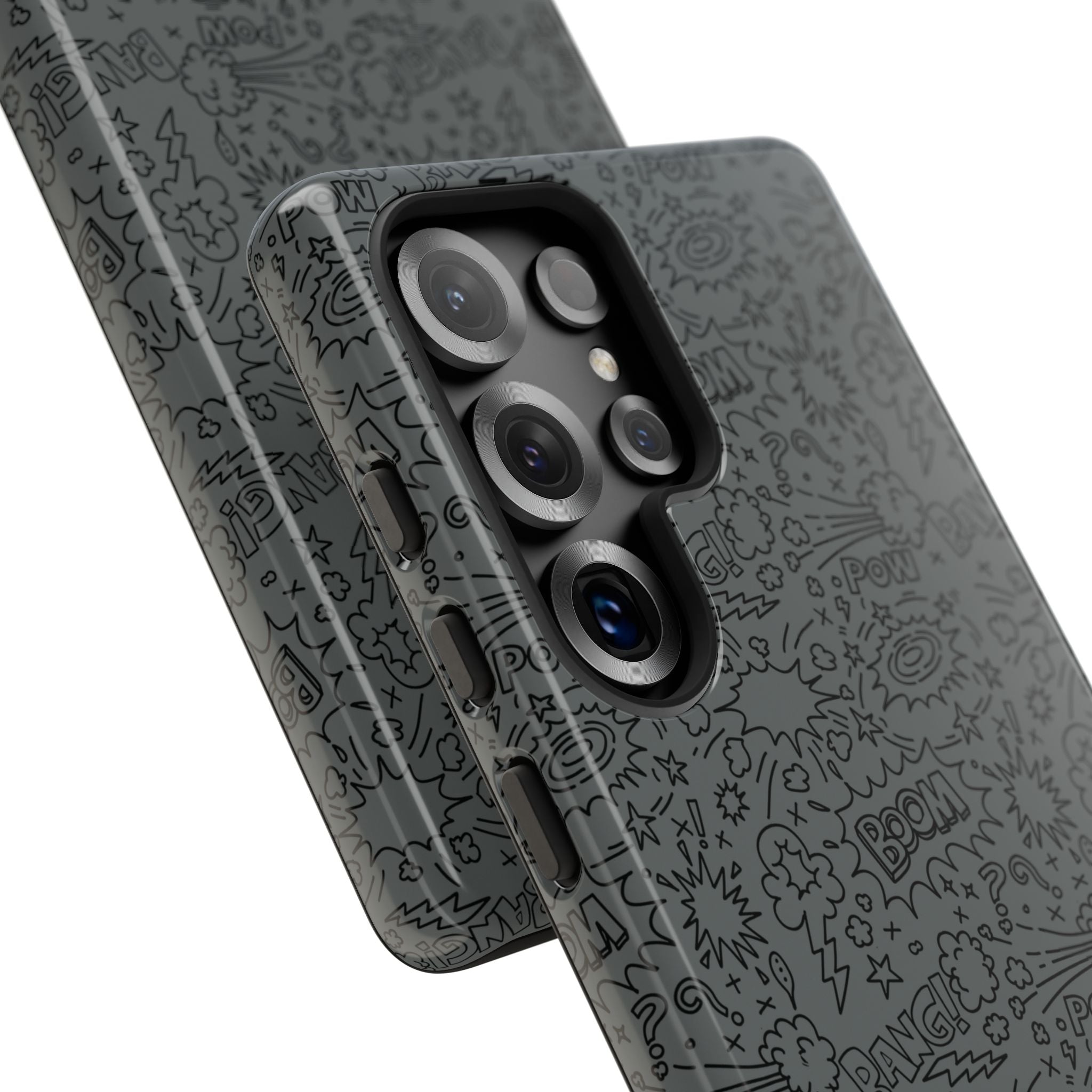POW BOOM Comics style Tough Phone Case for iPhone, Galaxy, or Google Pixel