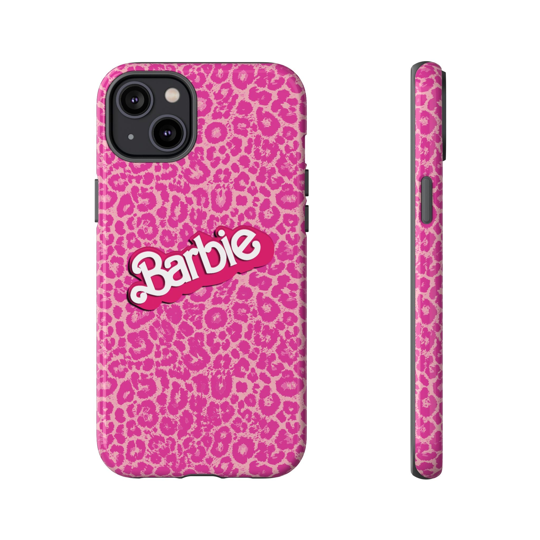 Hot Neon Pink Leopard Barb Tough Phone Case iPhone, Galaxy, or Google Pixel