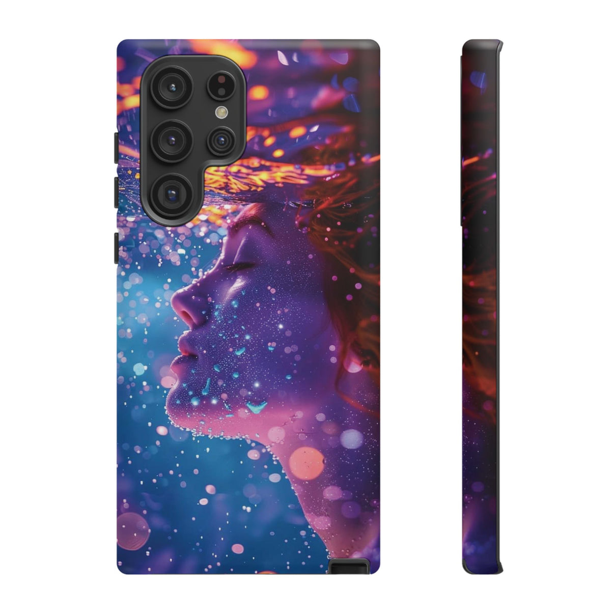 Meditating Underwater Tough Phone Case for iPhone, Galaxy, or Google Pixel