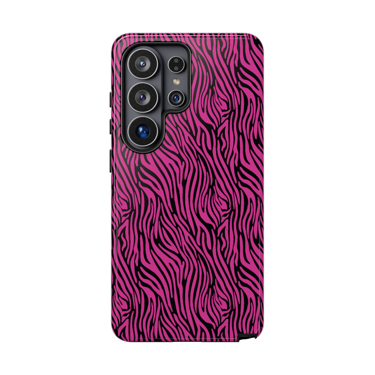 Pink Zebra Tough Phone Case for iPhone, Galaxy, or Google Pixel