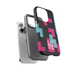 Retro Blocks LOVE Tough Case for iPhone, Galaxy or Google Pixel