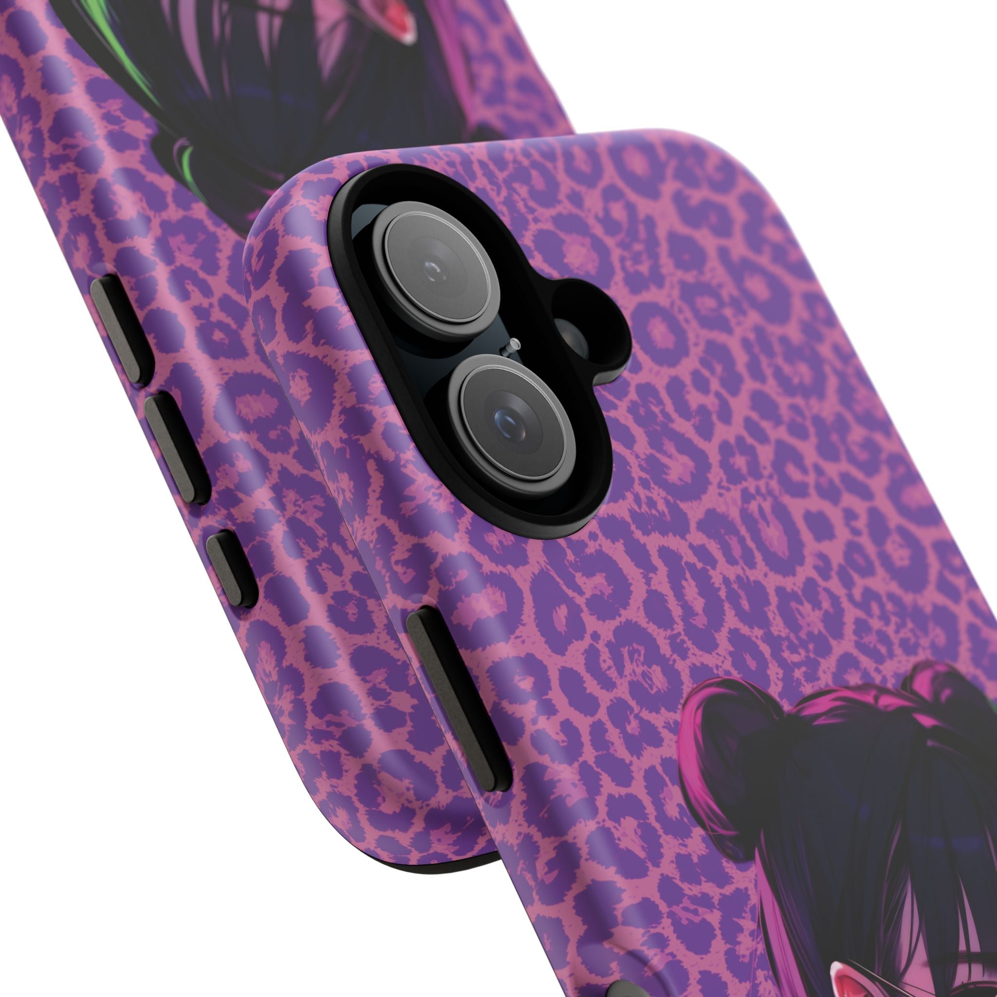 Purple Pink Leopard Kz iPhone, Galaxy and Google Tough Cases