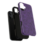 Purple Zebra Tough Phone Case for iPhone, Galaxy, or Google Pixel