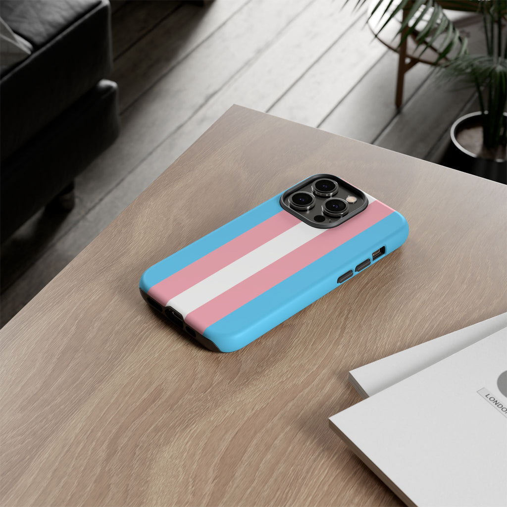 Trans Colors Tough Phone Case for iPhone, Galaxy, or Google Pixel