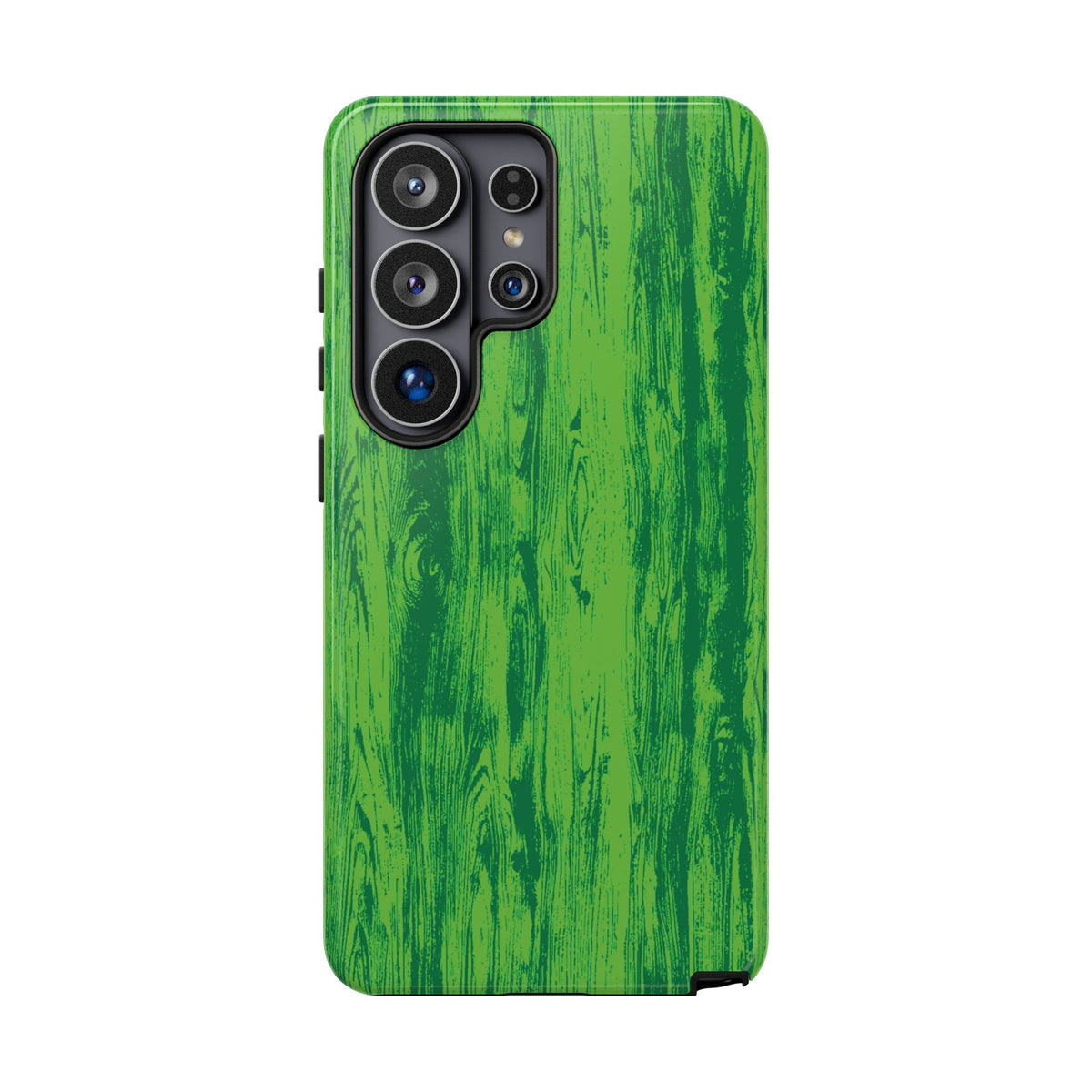 Neon Green Wood Print Tough Phone Case iPhone, Galaxy, or Google Pixel