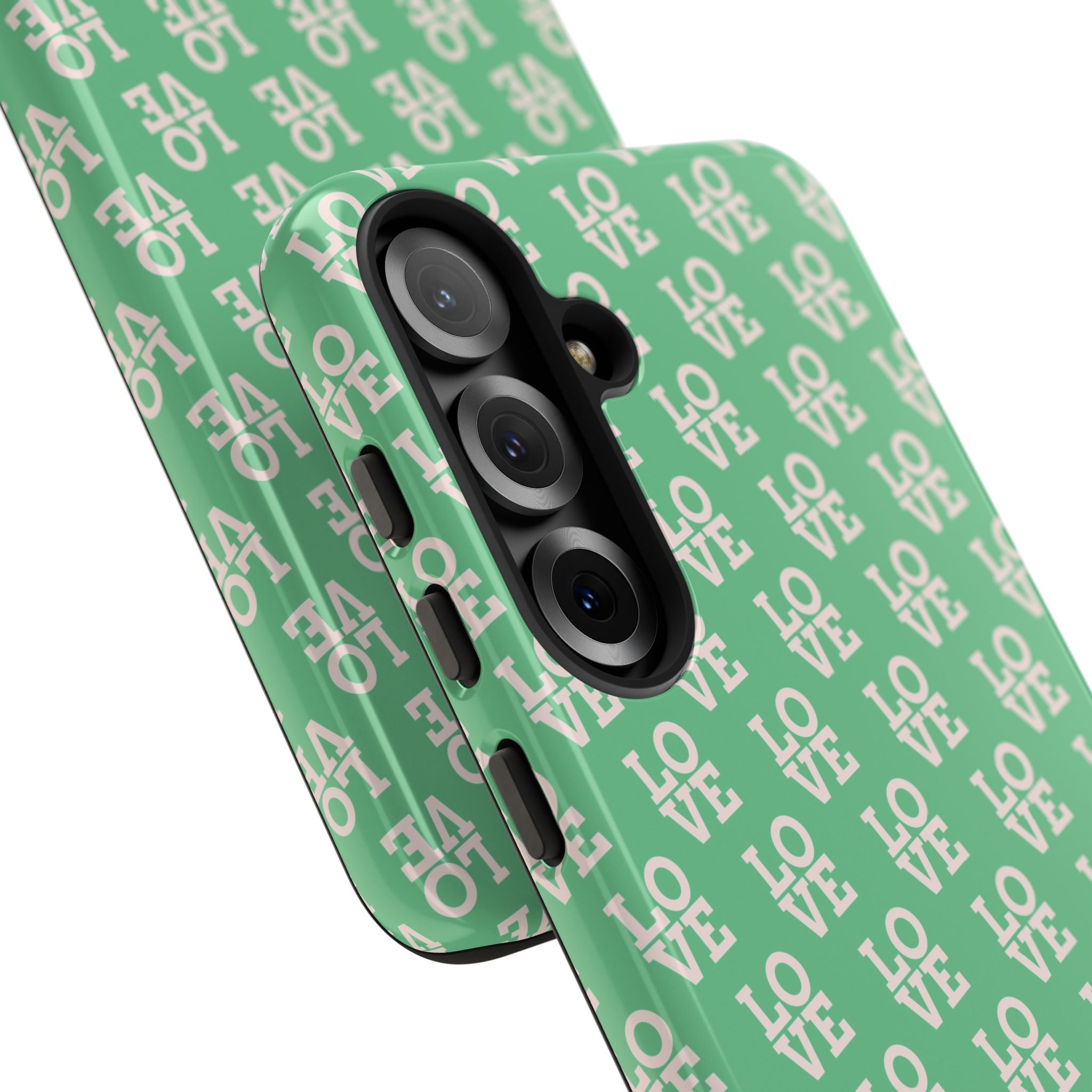 LOVE Aqua Tough Phone Case for iPhone, Galaxy, or Google Pixel