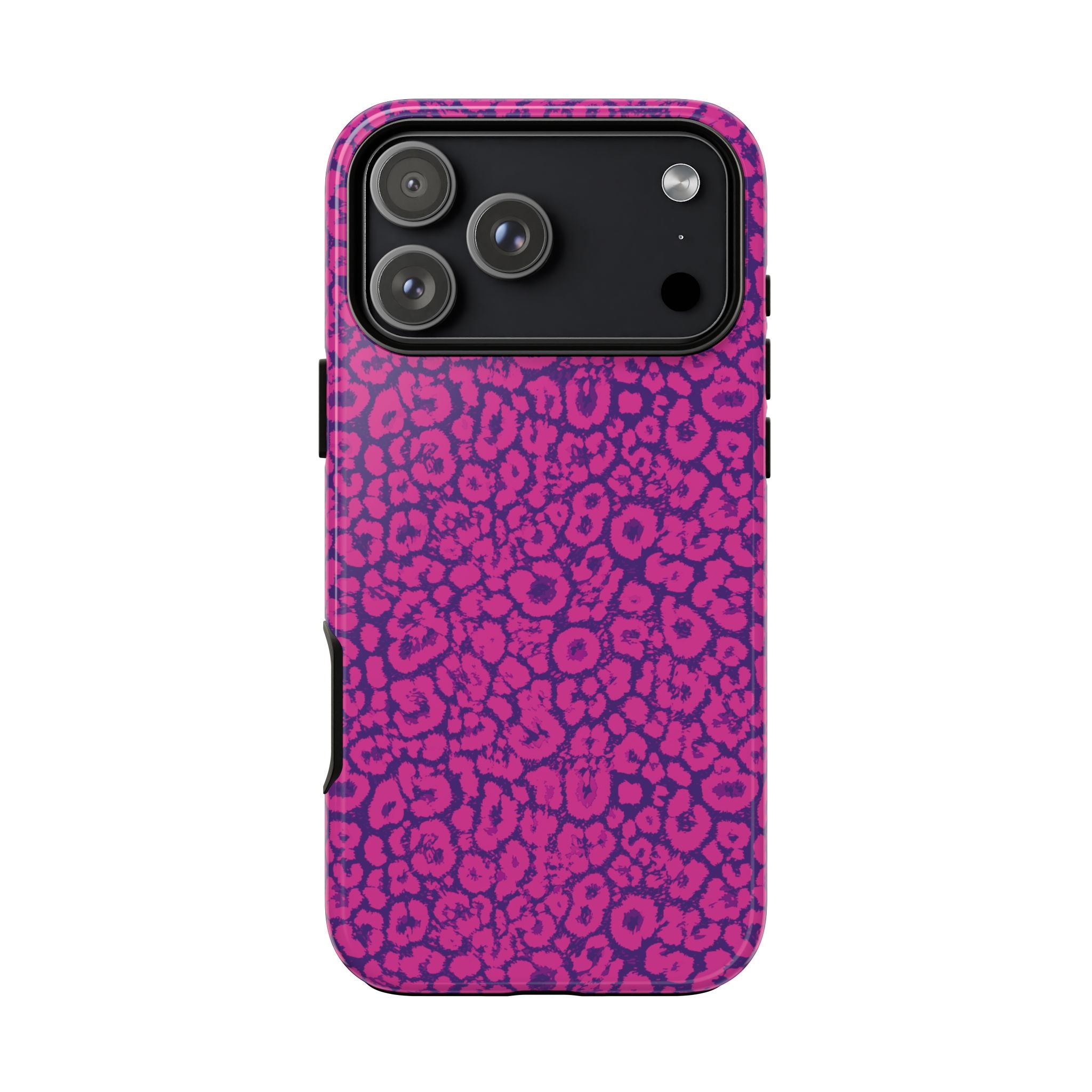 Pink Purple Leopard Tough Phone Case iPhone, Galaxy and Google Pixel