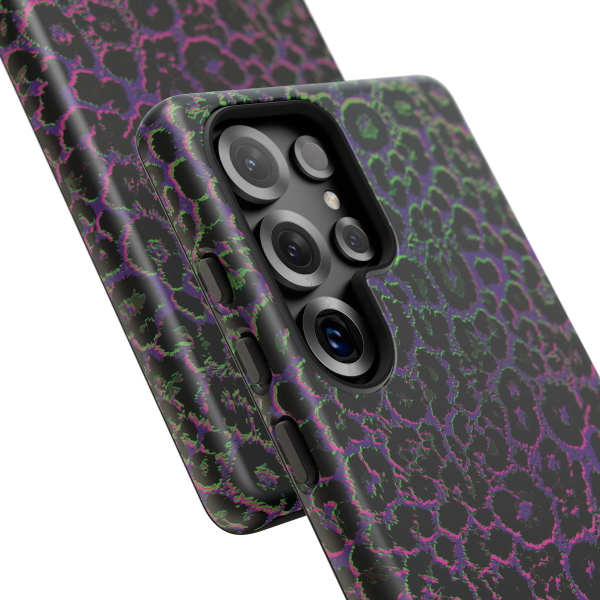 Colorful Leopard Tough Phone Case for iPhone, Galaxy, or Google Pixel