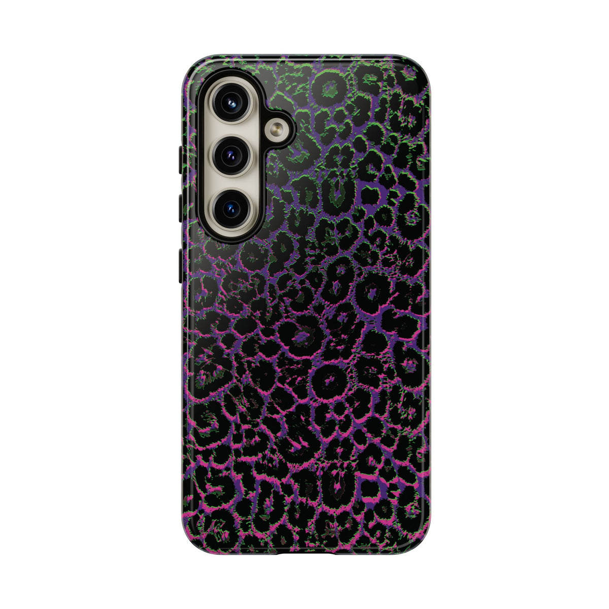 Colorful Leopard Tough Phone Case for iPhone, Galaxy, or Google Pixel