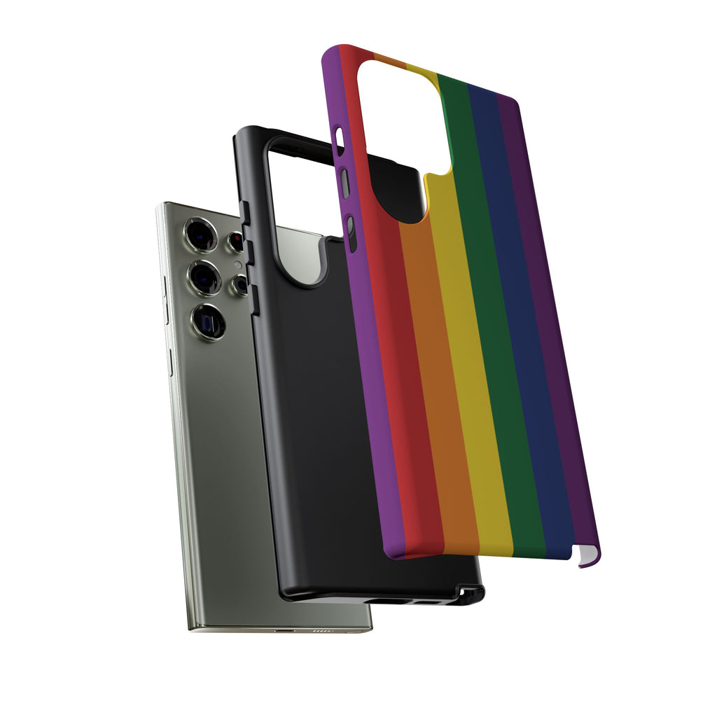 LGBTQ Rainbow Flag Tough Phone Case for iPhone, Galaxy, or Google Pixel