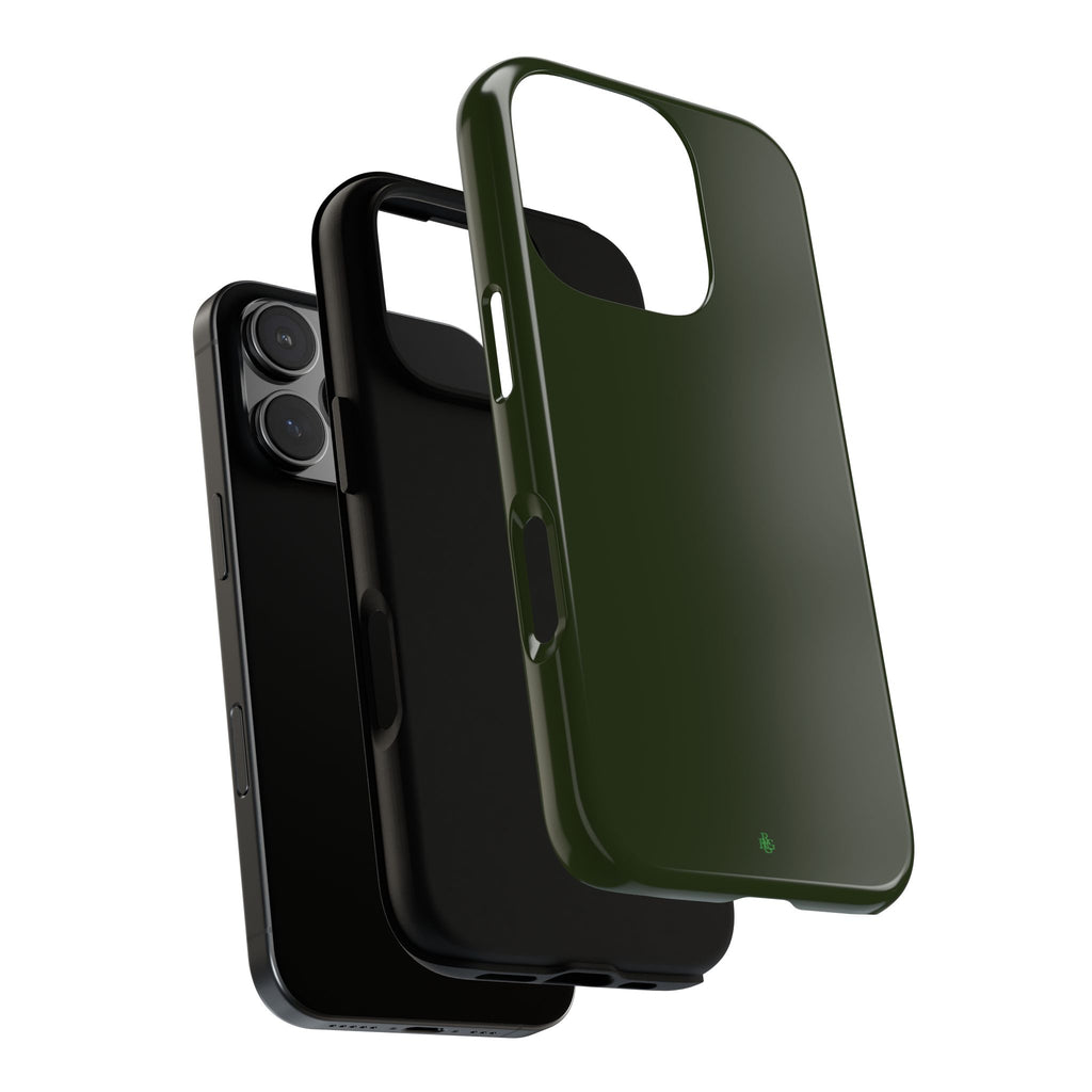 Olive Green Tough Phone Case for iPhone, Galaxy and Google Pixel