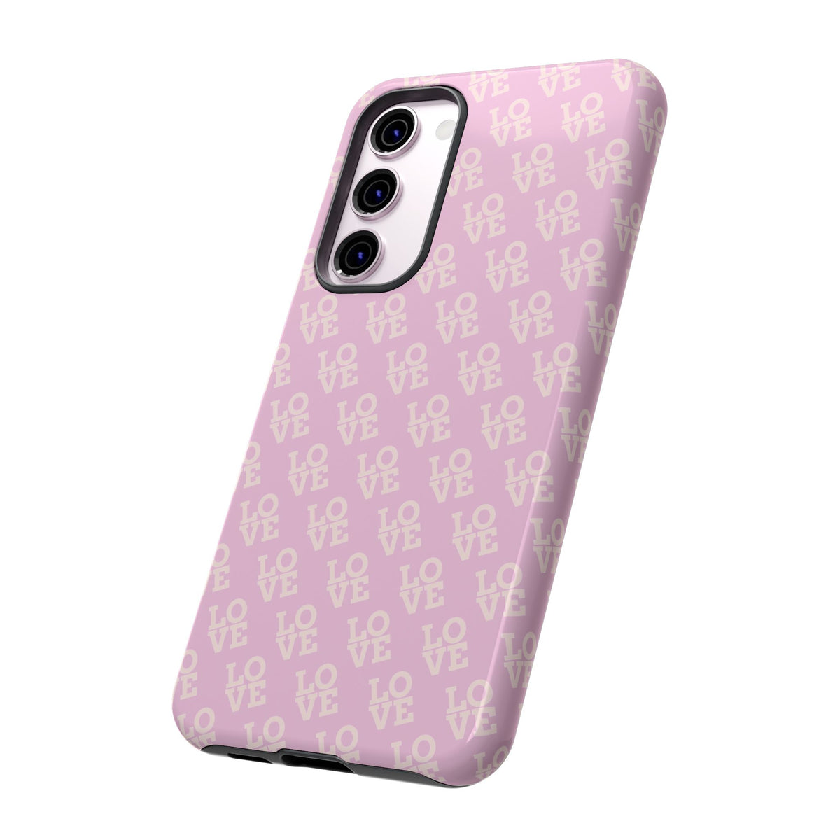 Pink 'LOVE' Pattern Tough Phone Case