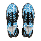 Blue Leopard Men's Mesh Sneakers