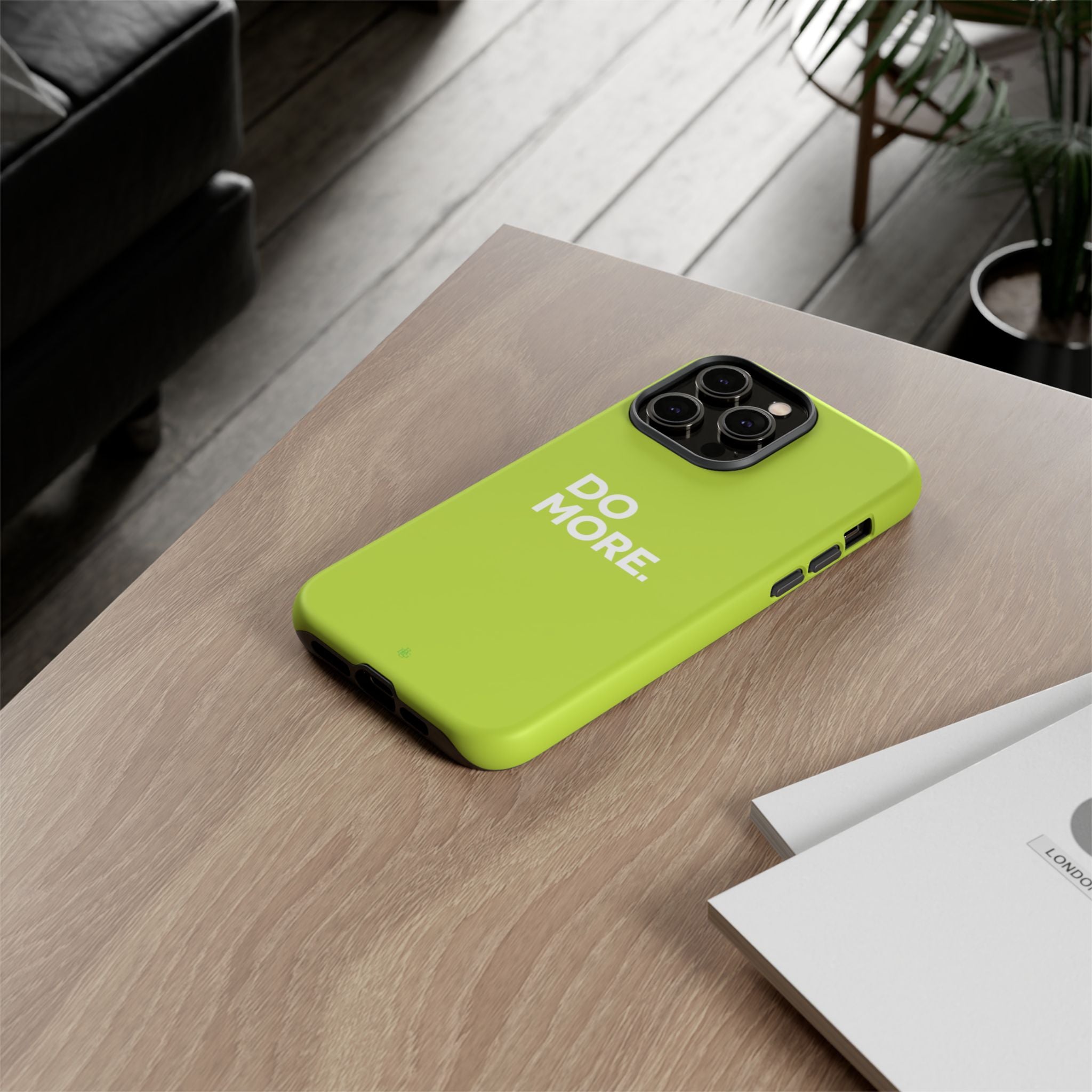 Do More (Neon Yellow) Tough Phone Case for iPhone, Galaxy or Google Pixel