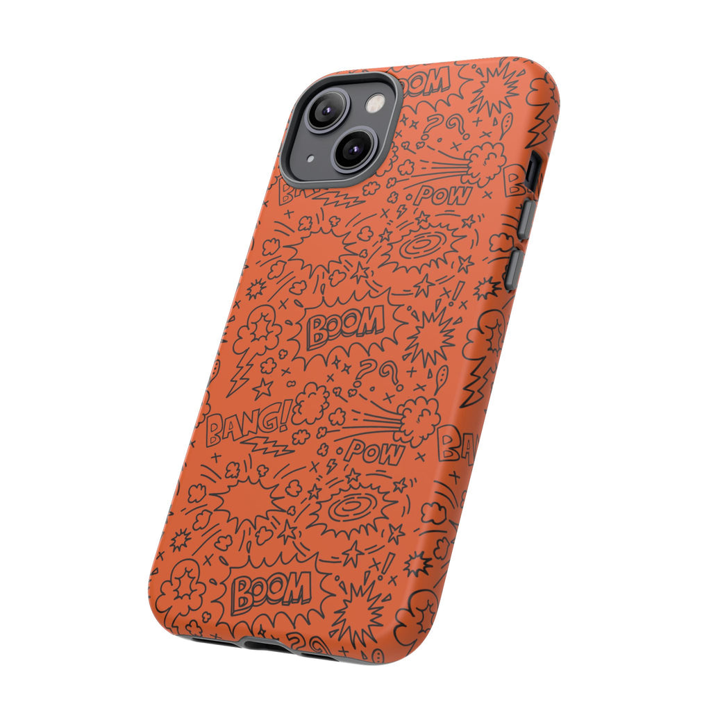 Wow Orange Tough Case for iPhone, Galaxy, or Google Pixel