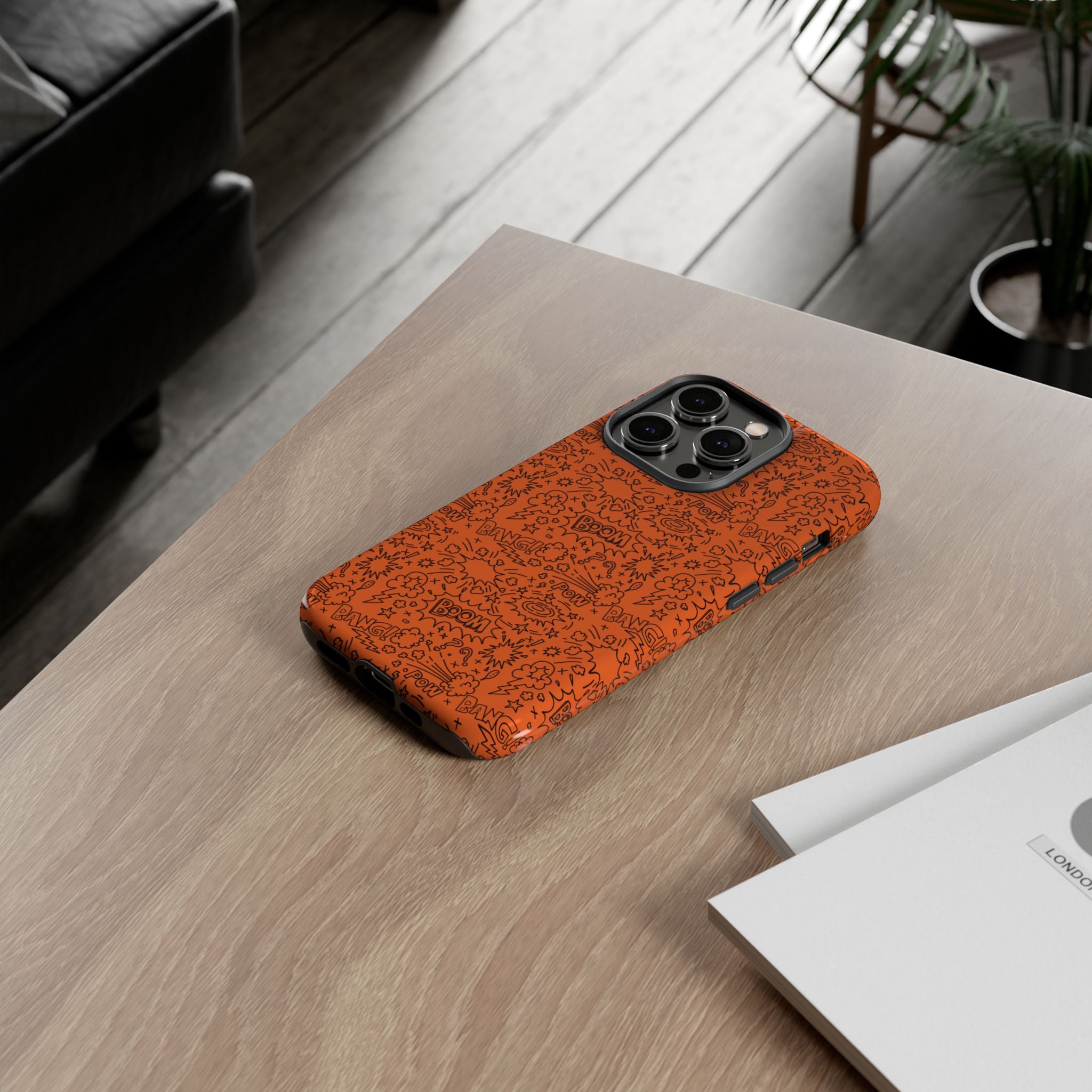 Wow Orange Tough Case for iPhone, Galaxy, or Google Pixel