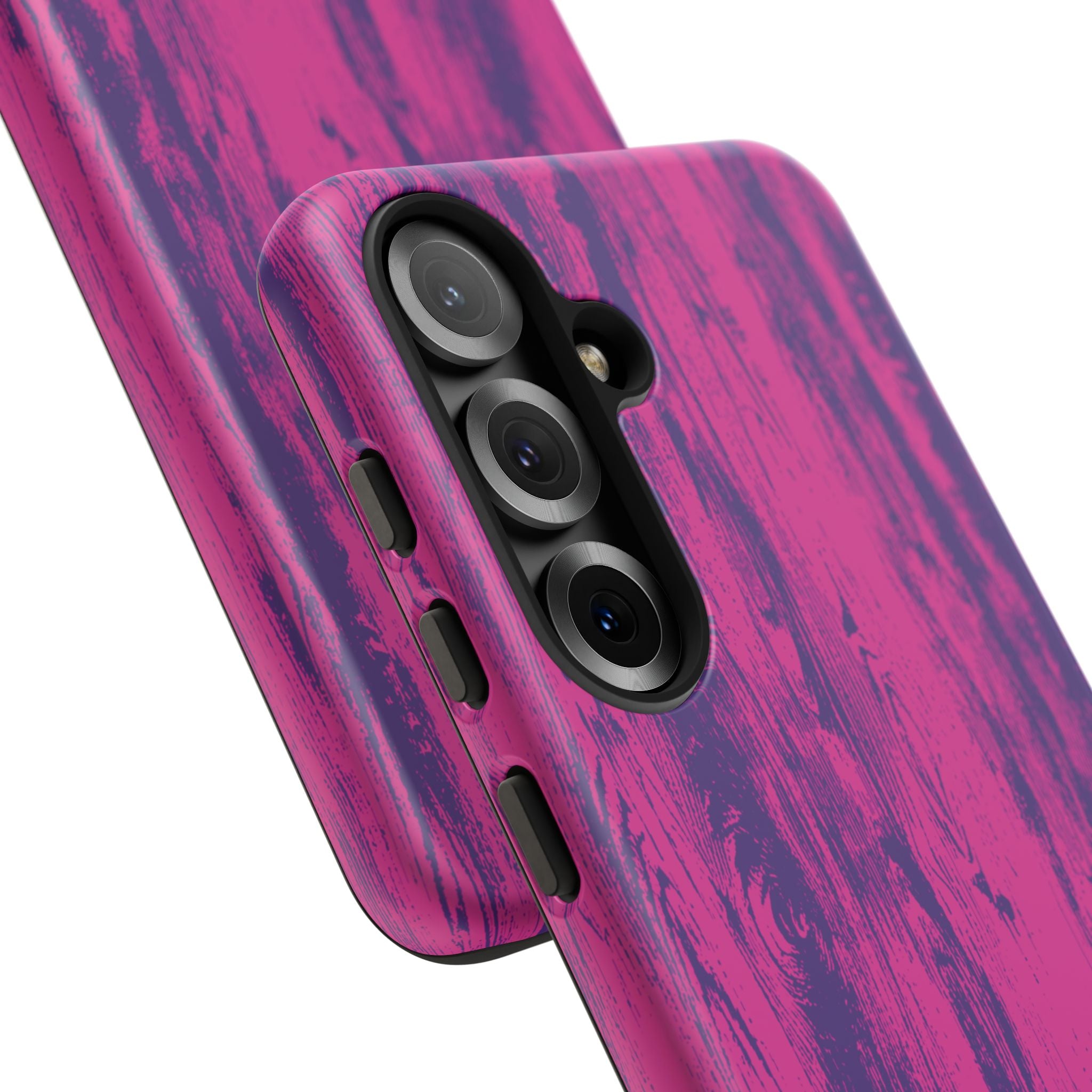 Pink Purple Wood Tough Phone Case iPhone, Galaxy, or Google Pixel