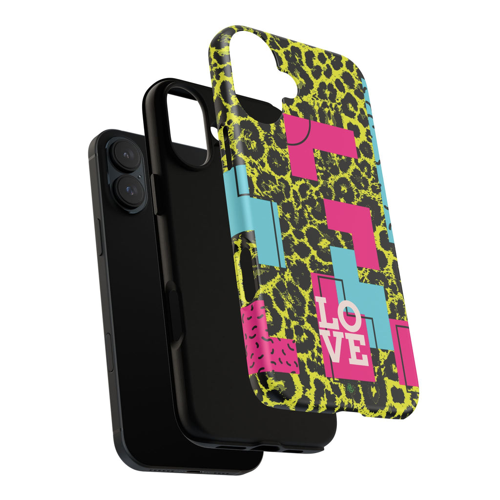 LOVE Neon Yellow RG Phone Case iPhone, Galaxy and Google Tough Cases