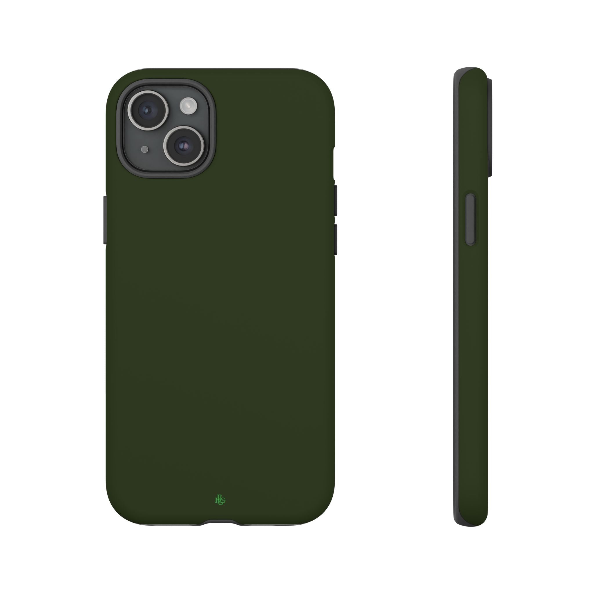 Olive Green Tough Phone Case for iPhone, Galaxy and Google Pixel